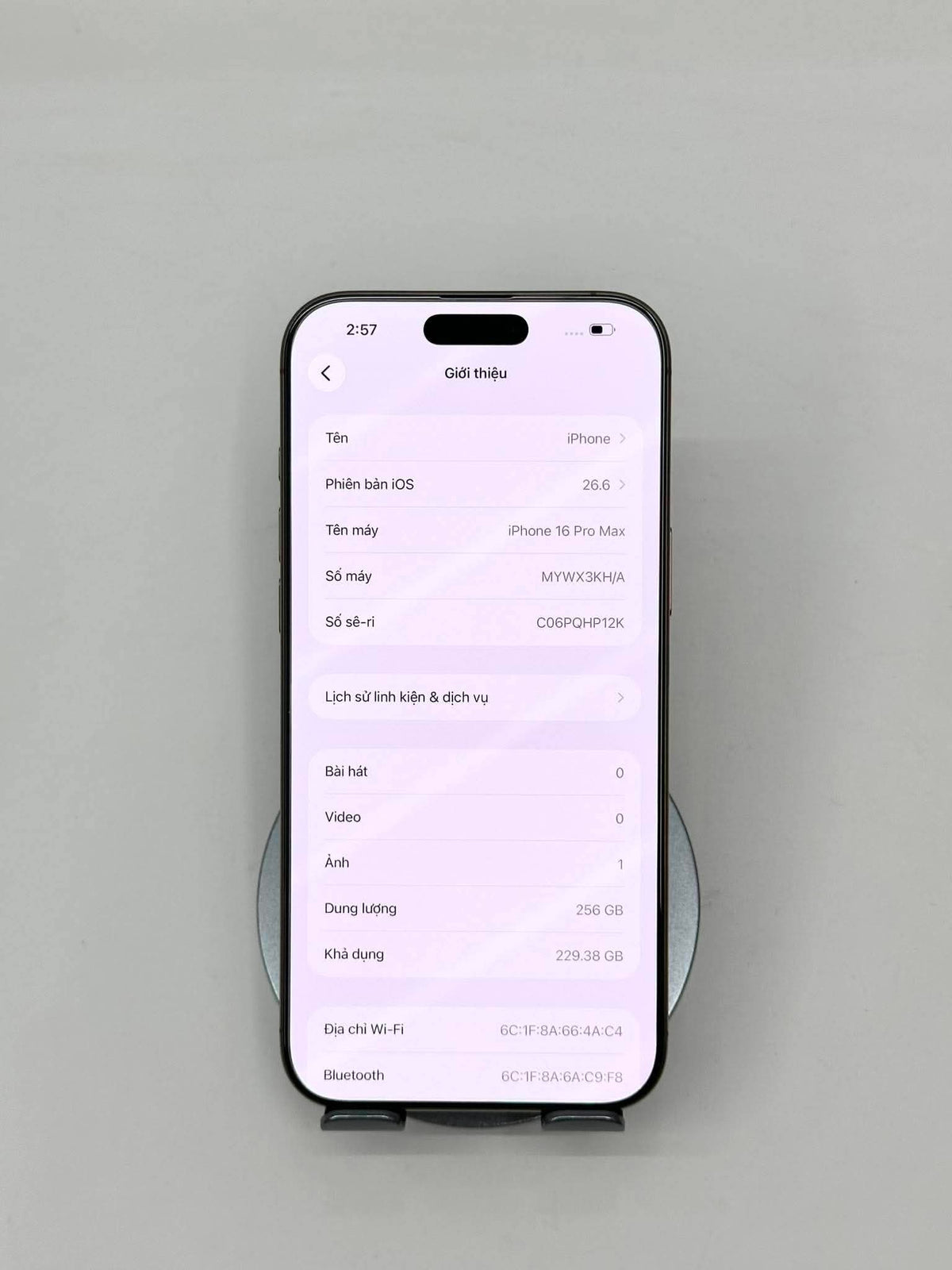 IPhone 16 ProMax 256GB Màu vàng - Pin 87% - 05915 - A-*Busan