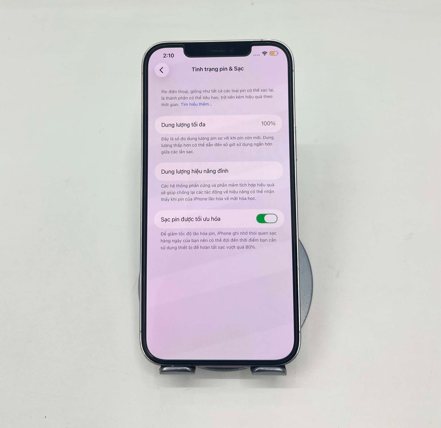 IPhone 12 ProMax 256gb Màu trắng - Pin thay mới 100% - 17657 - a-