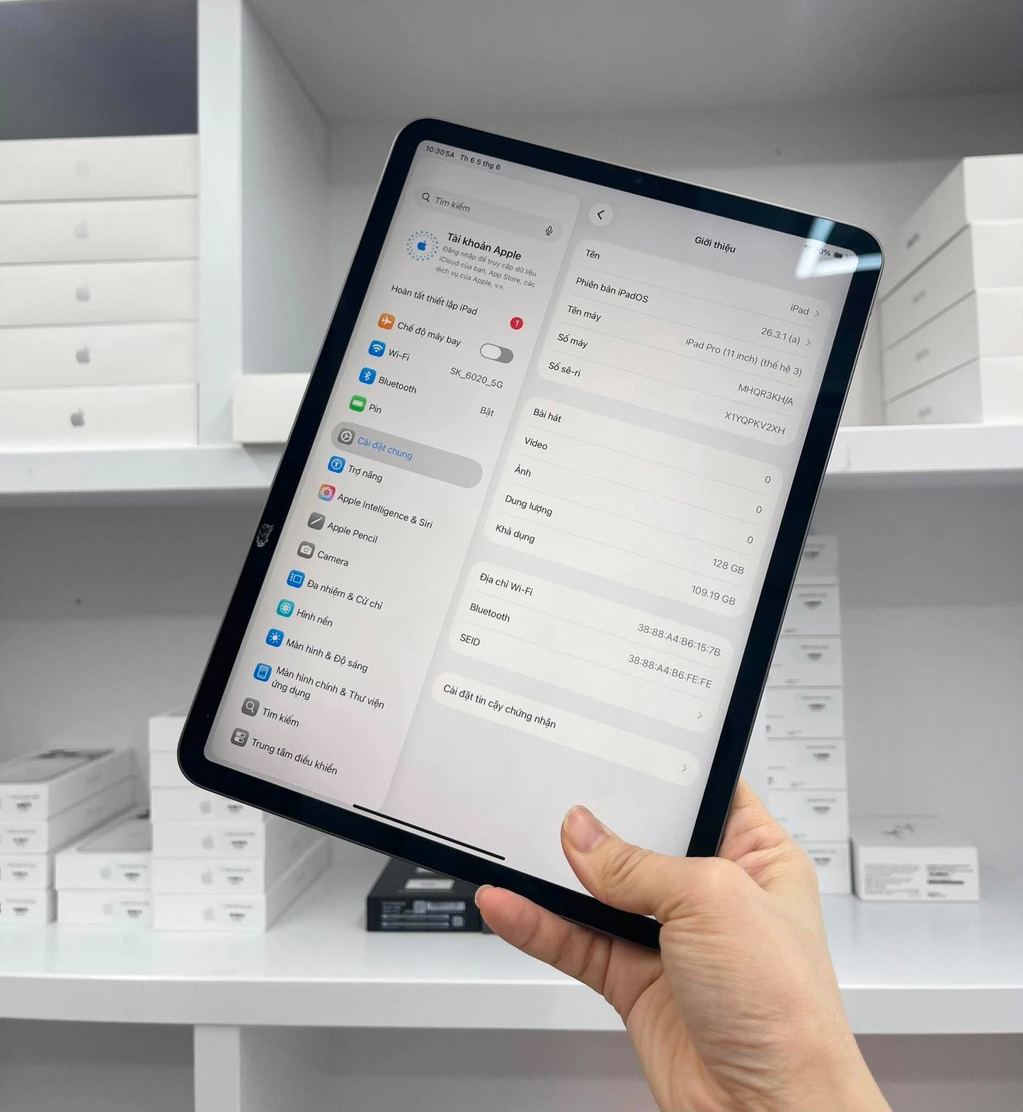 IPad Pro M1 bản 128gb Màu xám - Pin 86% - KV2XH
