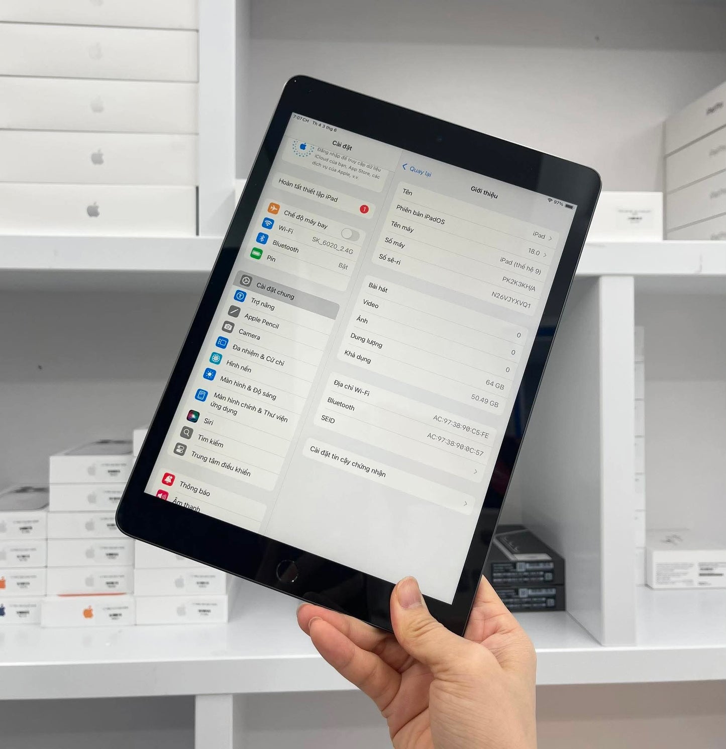 IPAD GEN 9 64GB XAM - Pin 99% - YXVQ1