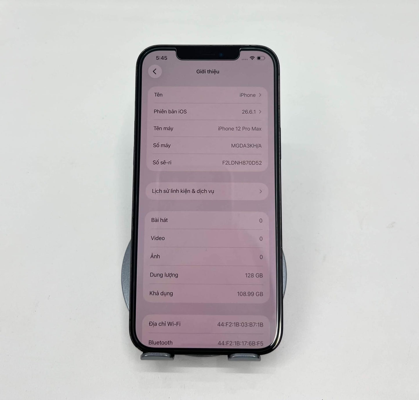 IPhone 12 Promax 128gb Màu Xanh blue - Thay Pin 100% - 79158 _ a-*