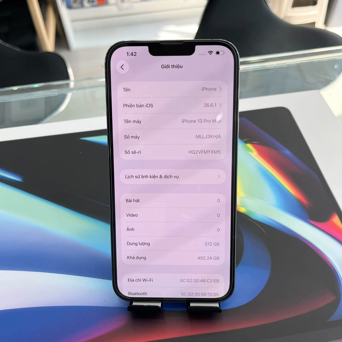 IPhone 13 ProMax 512GB Màu Blue - Pin thay mới 100% - 14382 - A-* Busan
