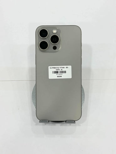 IPhone 15 Promax 512gb Màu Titan - Pin 86% - 90266 - a-
