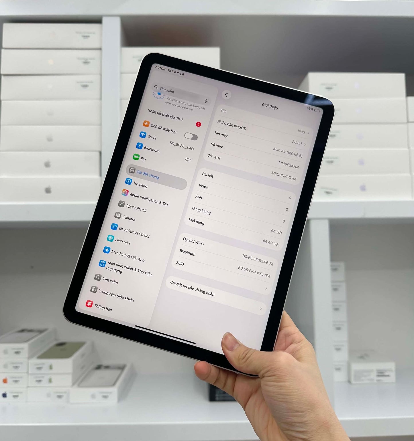 Ipad Air 5 64gb Màu Starlight - Pin 90% - PFG7M