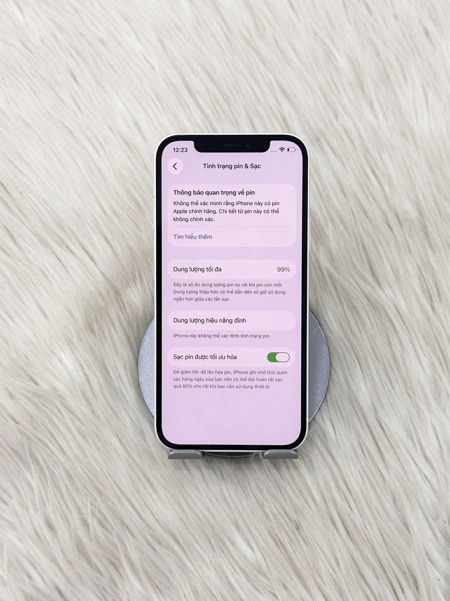 IPhone 12 bản 64gb Màu trắng - Pin thay mới 100% - 10699 A- Teku