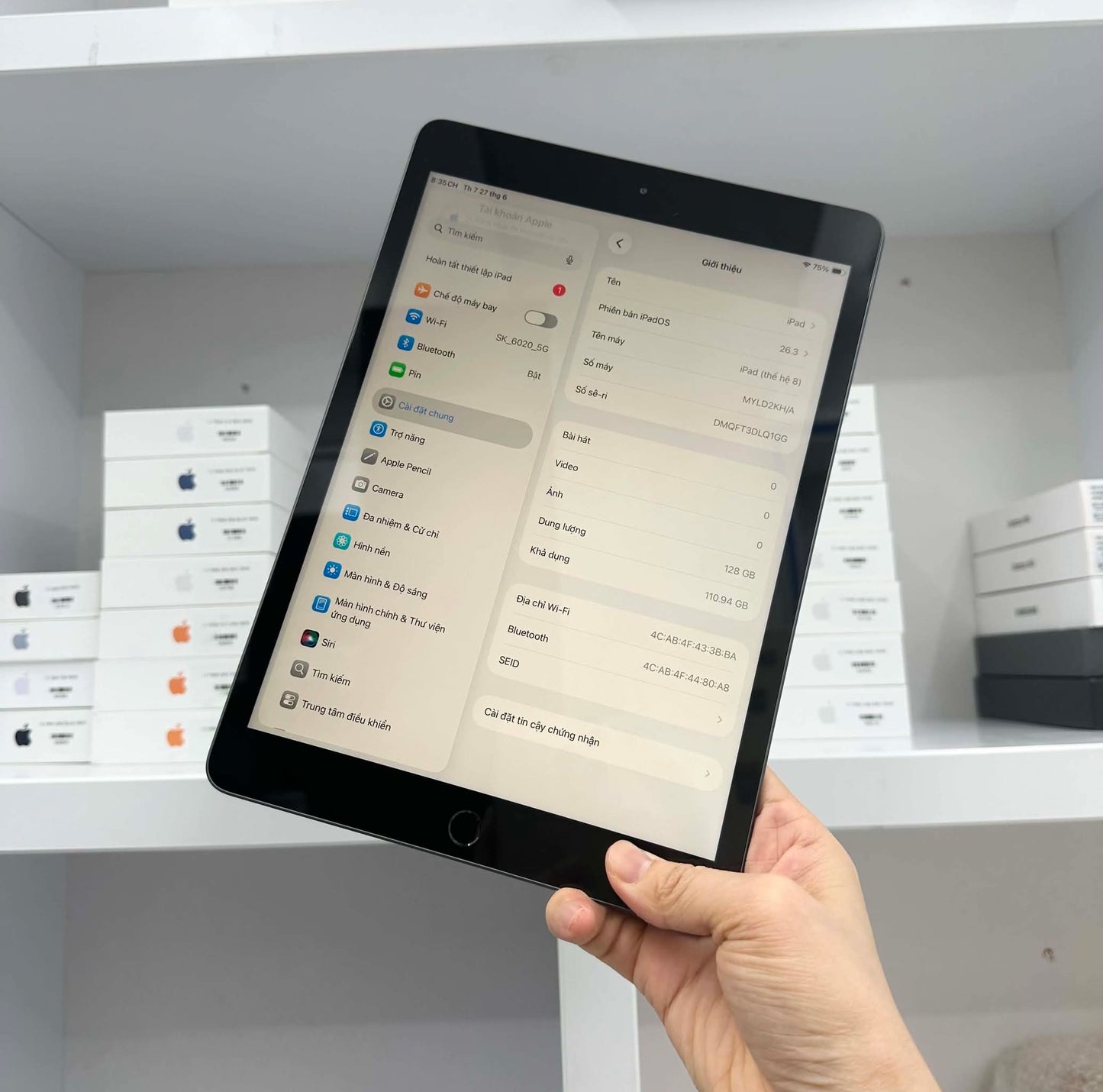 IPAD GEN 8 128GB XAM - Pin 95% - LQ1GG A-*