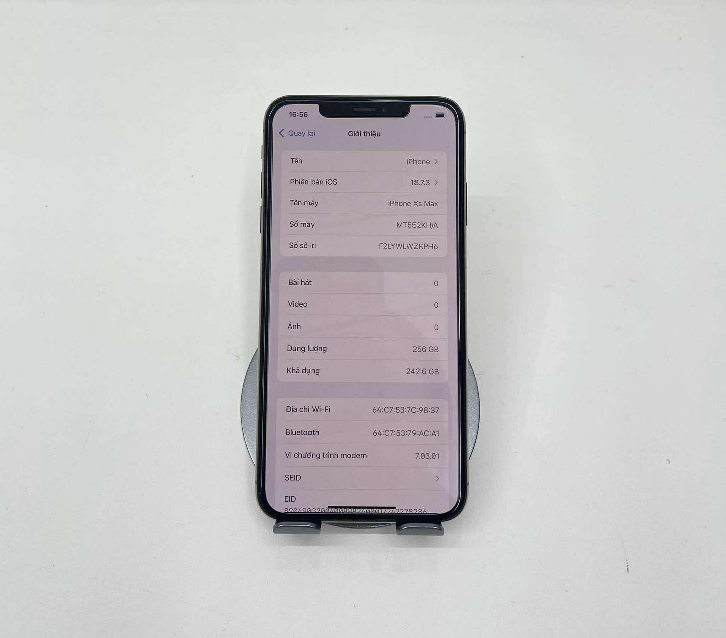 IPhone XSMax 256gb Màu Vàng - Pin thay mới 100% - 51612 A-