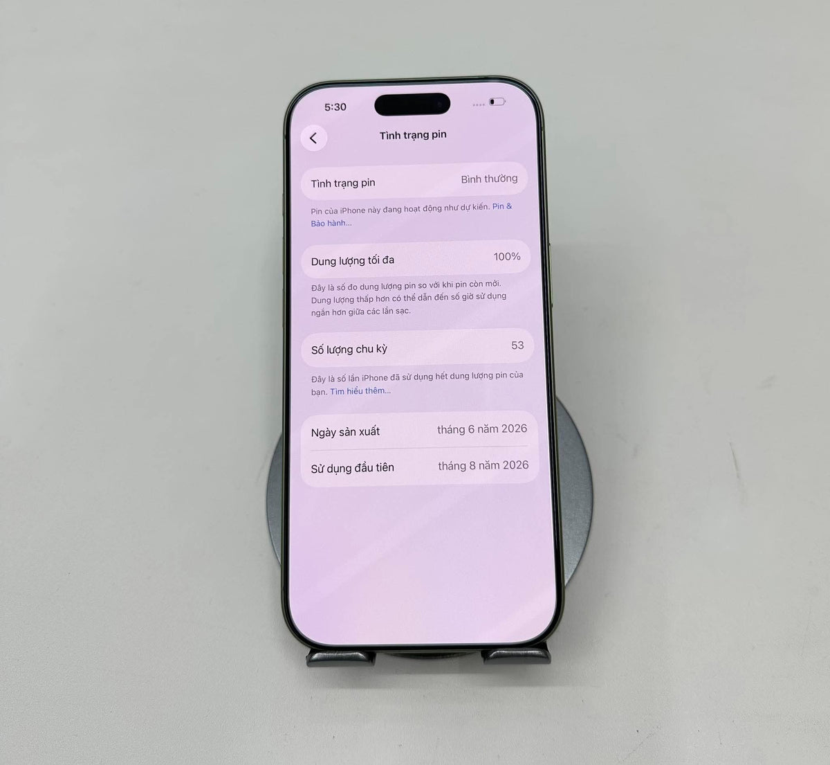 IPhone 17 bản 256GB Màu Xanh Lá full box- Pin 100% sạc 53 lần - 57137