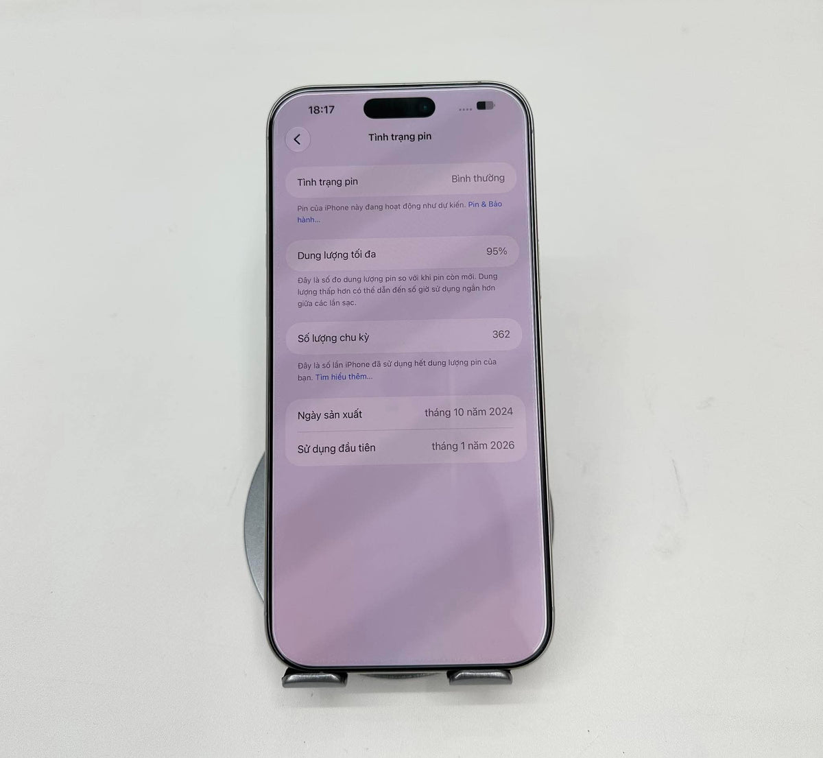 IPhone 16 ProMax 512gb Màu trắng - Pin 95 - 10956 Busan