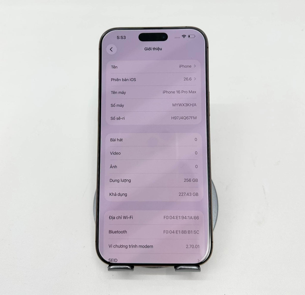 IPhone 16 ProMax 256GB Màu vàng - Pin 89% - 96847 -a -