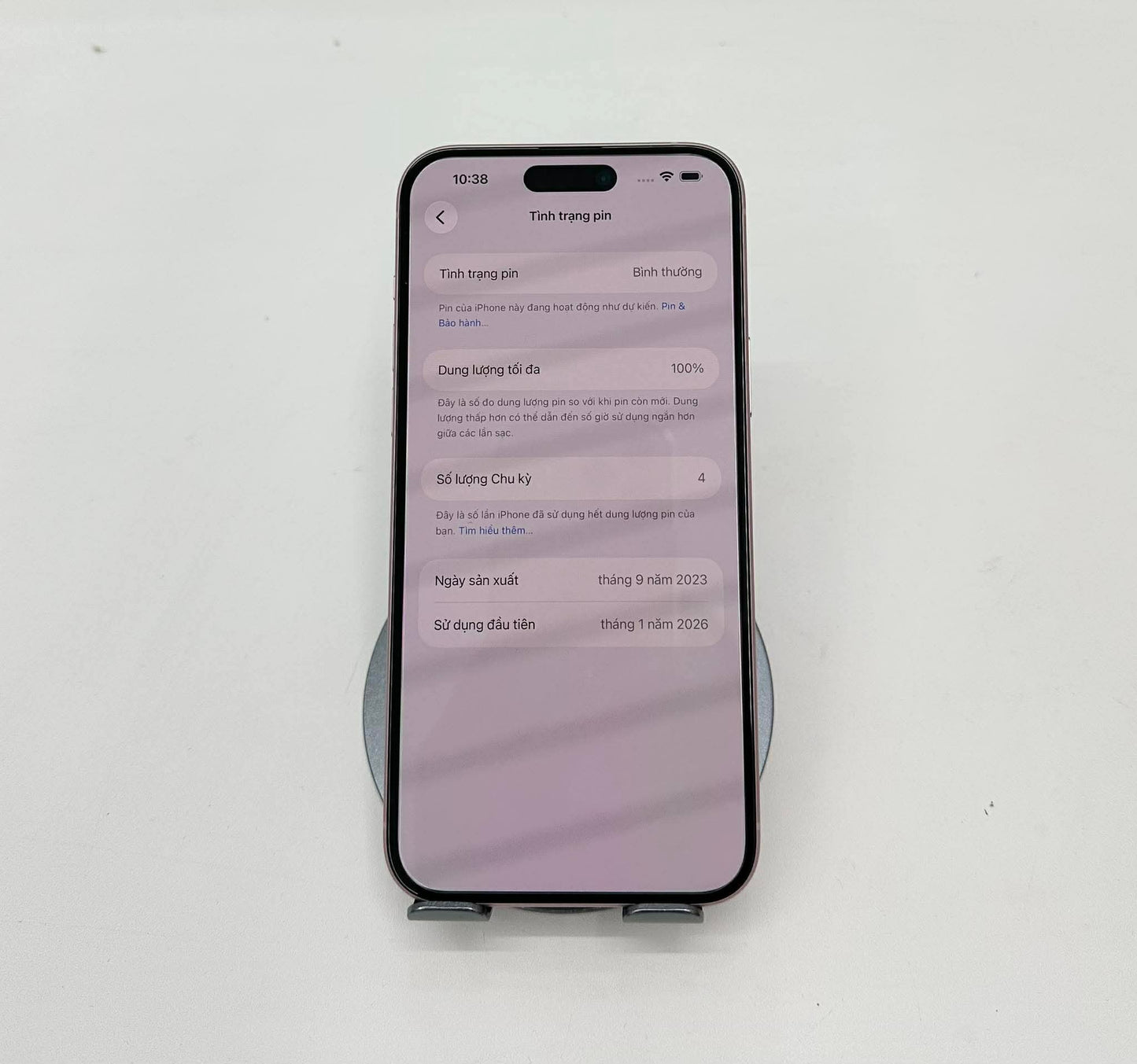 IPhone 15 Plus 128GB Màu hồng - Pin 100% sạc 3 lần - 61824 A-*