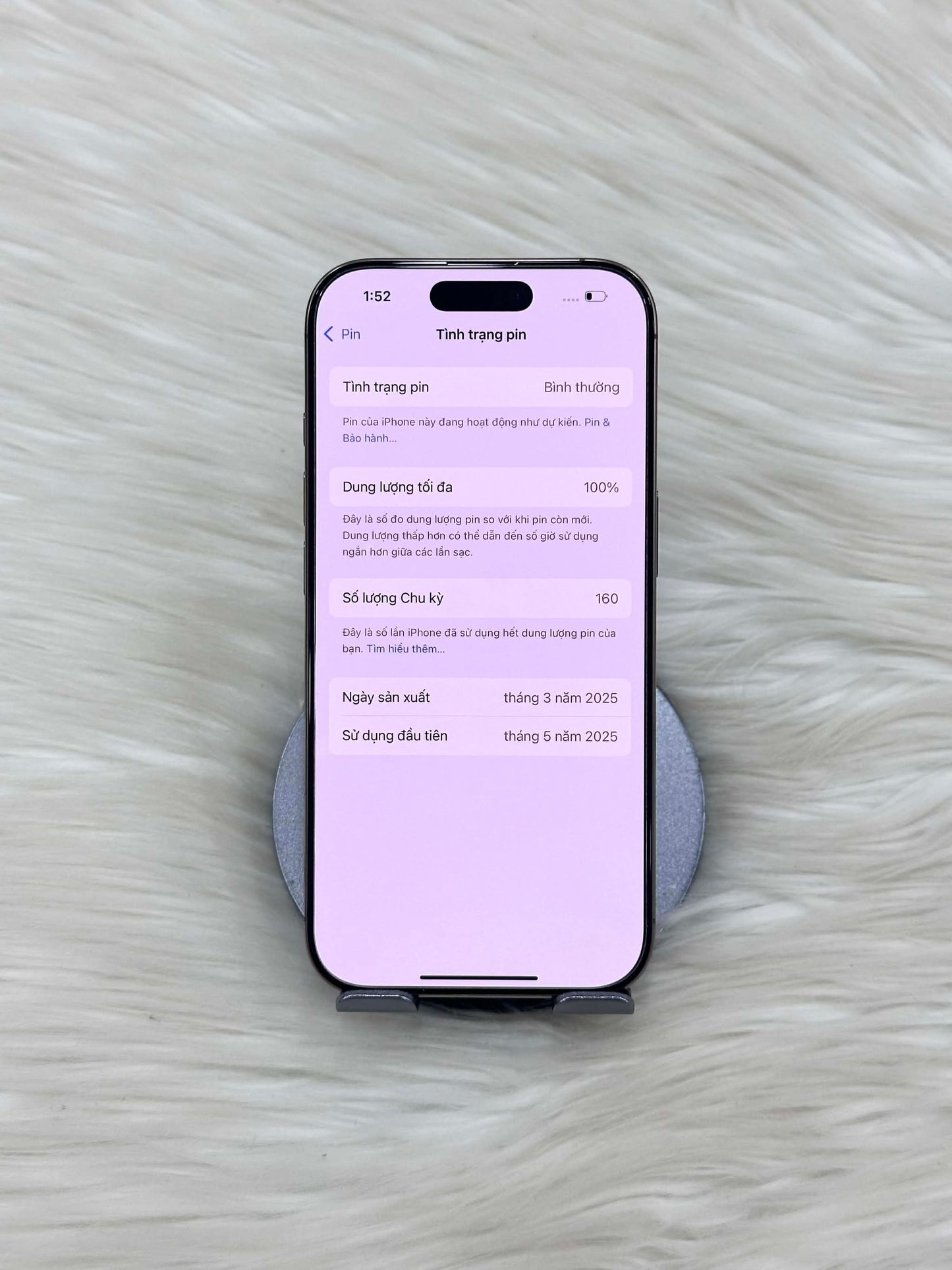 IPhone 16 Pro 256 Màu Vàng - Pin 100% sạc 160 lần - 49328 TEKU