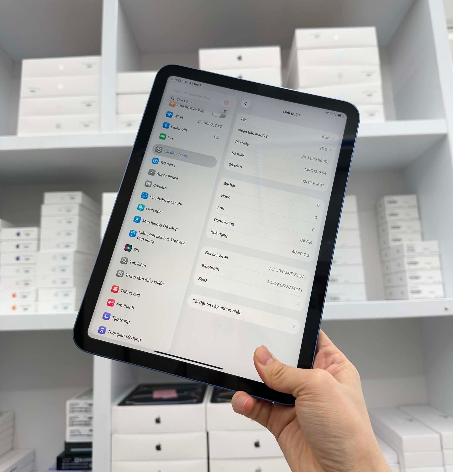 Ipad Gen 10 64gb Blue - Pin 88% -VJ601 - A-