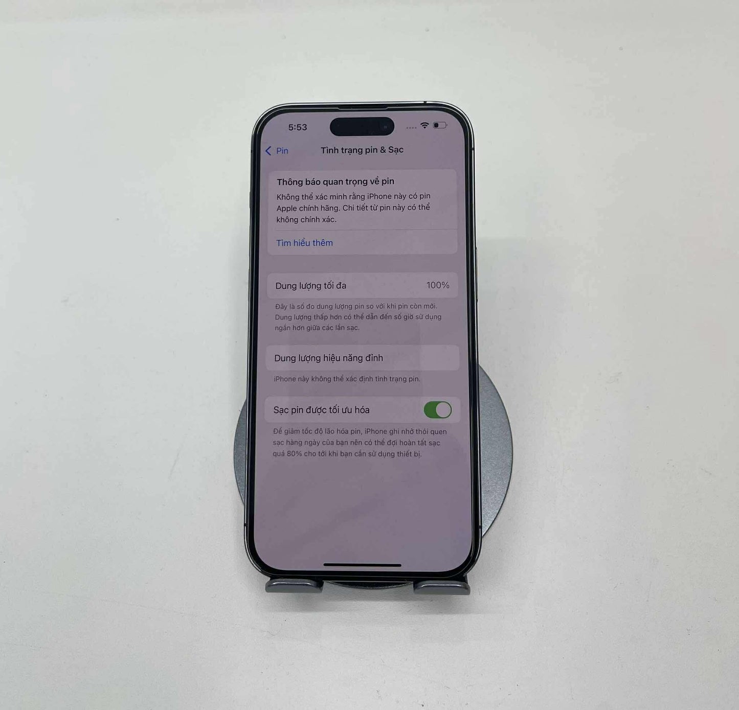 IPhone 14 Pro 512GB Màu tím - Pin thay mới 100% - 02538 A-