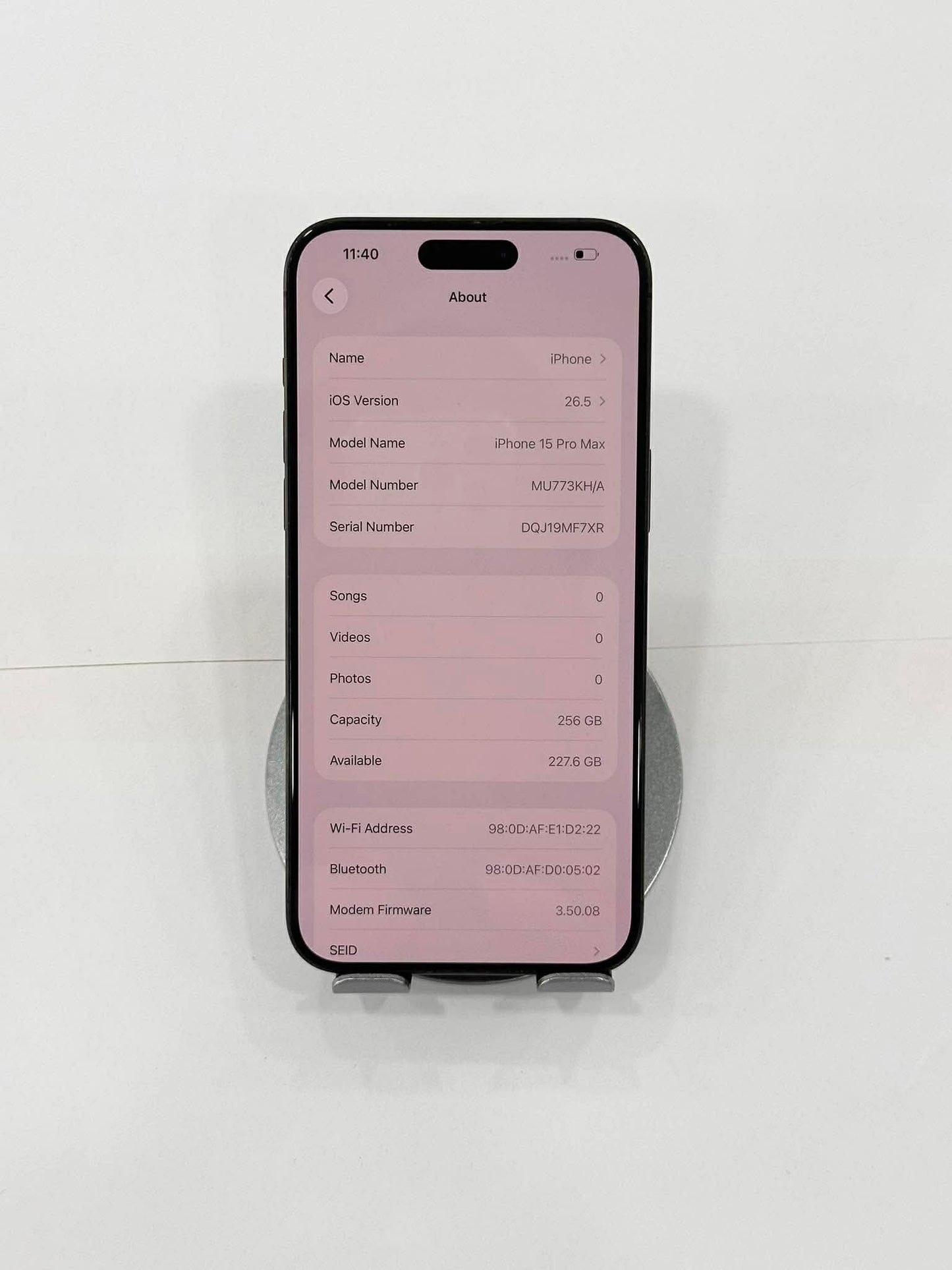 IPhone 15 Promax 256gb Màu Đen - Pin 91% - 30751 Teku A-