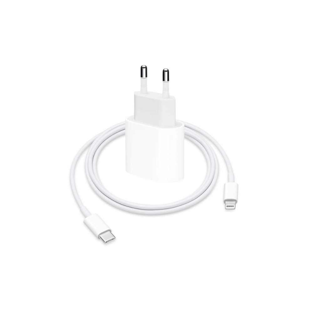 Bô sạc Củ +Cáp sạc iPhone Type-C to Lightning (bộ thường)