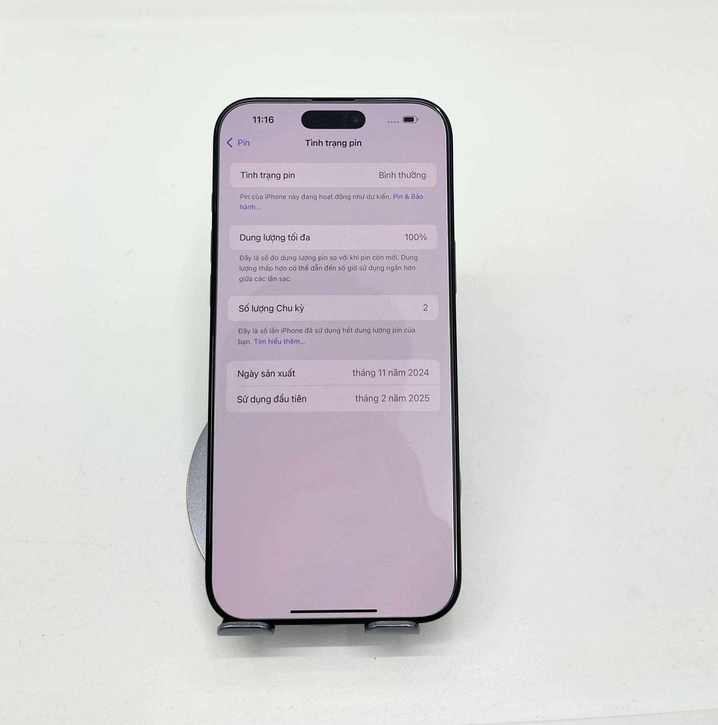 IPhone 16 ProMax 256GB Màu đen - Pin 100% sạc 5 lần - 03736