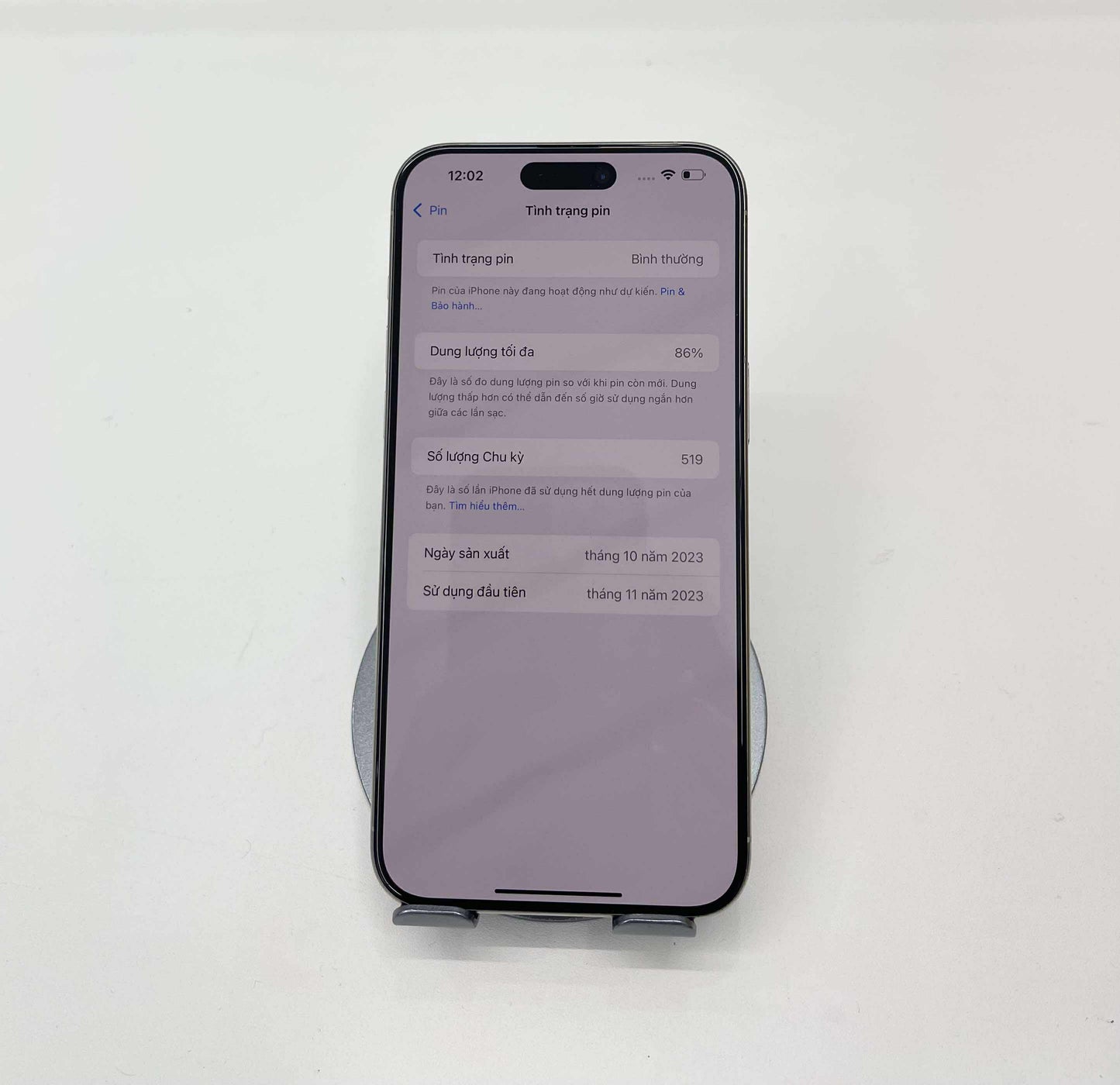 IPhone 15 ProMax 256GB Màu trắng - Pin 86% - A- - 59234*