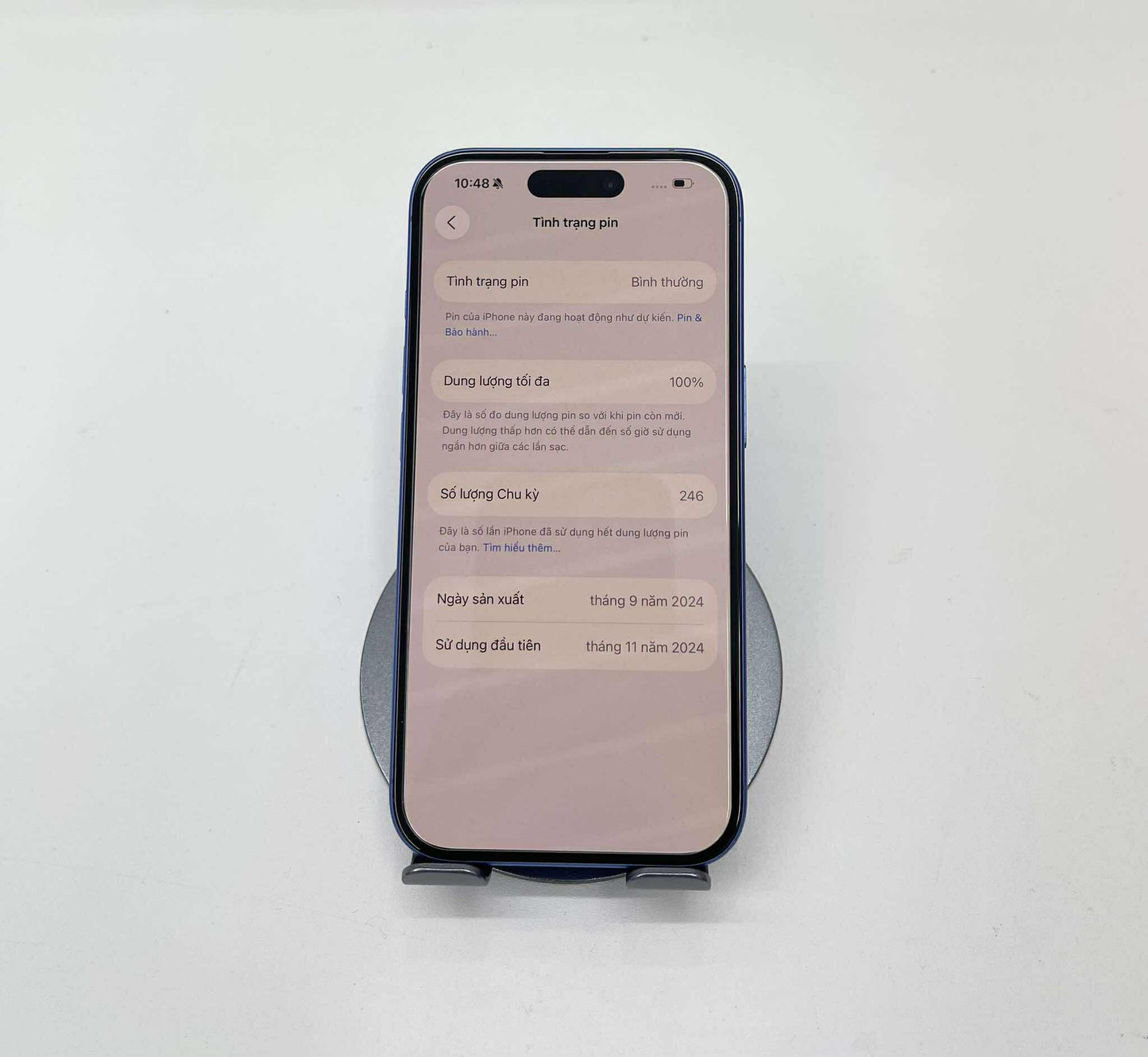 Iphone 16 256 Xanh Blue - Pin 100% - 29450 A-* Teku