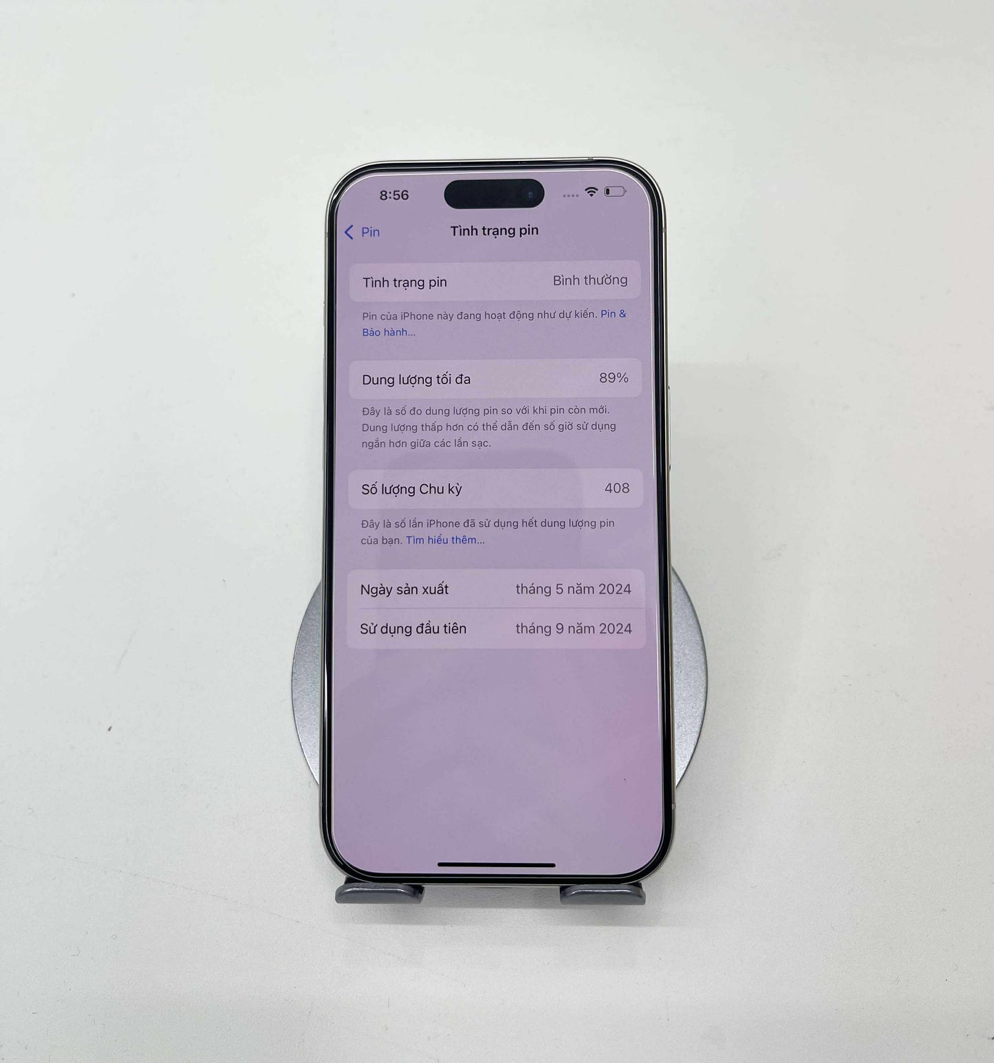 IPhone 15 Pro 128GB Màu trắng - Pin 89% - A- -97744*