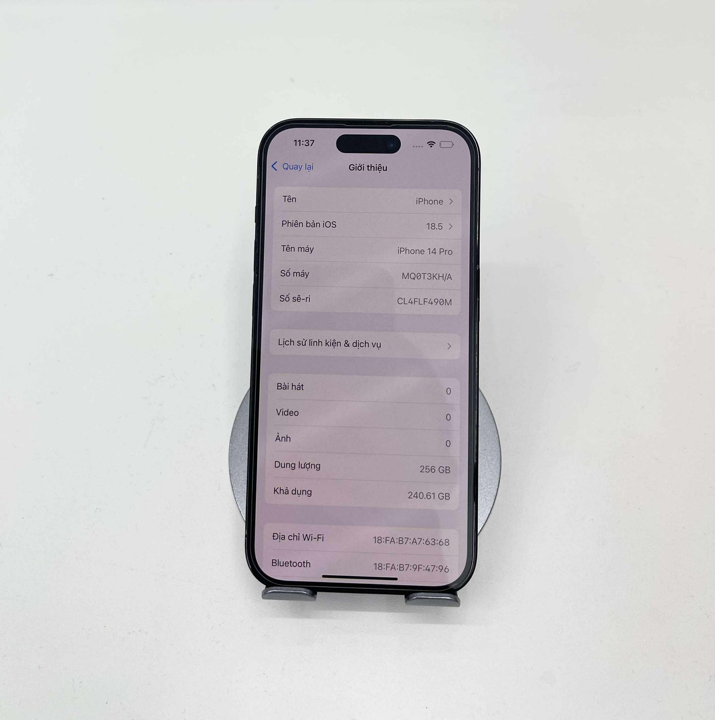 IPhone 14 Pro 256GB Màu đen - Pin thay 100% - A- - 94951*