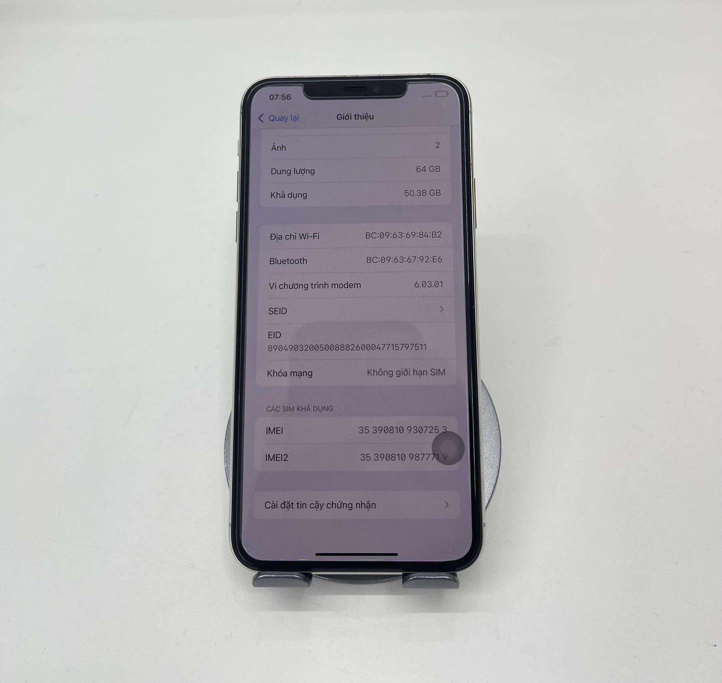 IPhone 11 ProMax 64gb Màu Trắng - Pin 87% - 07253