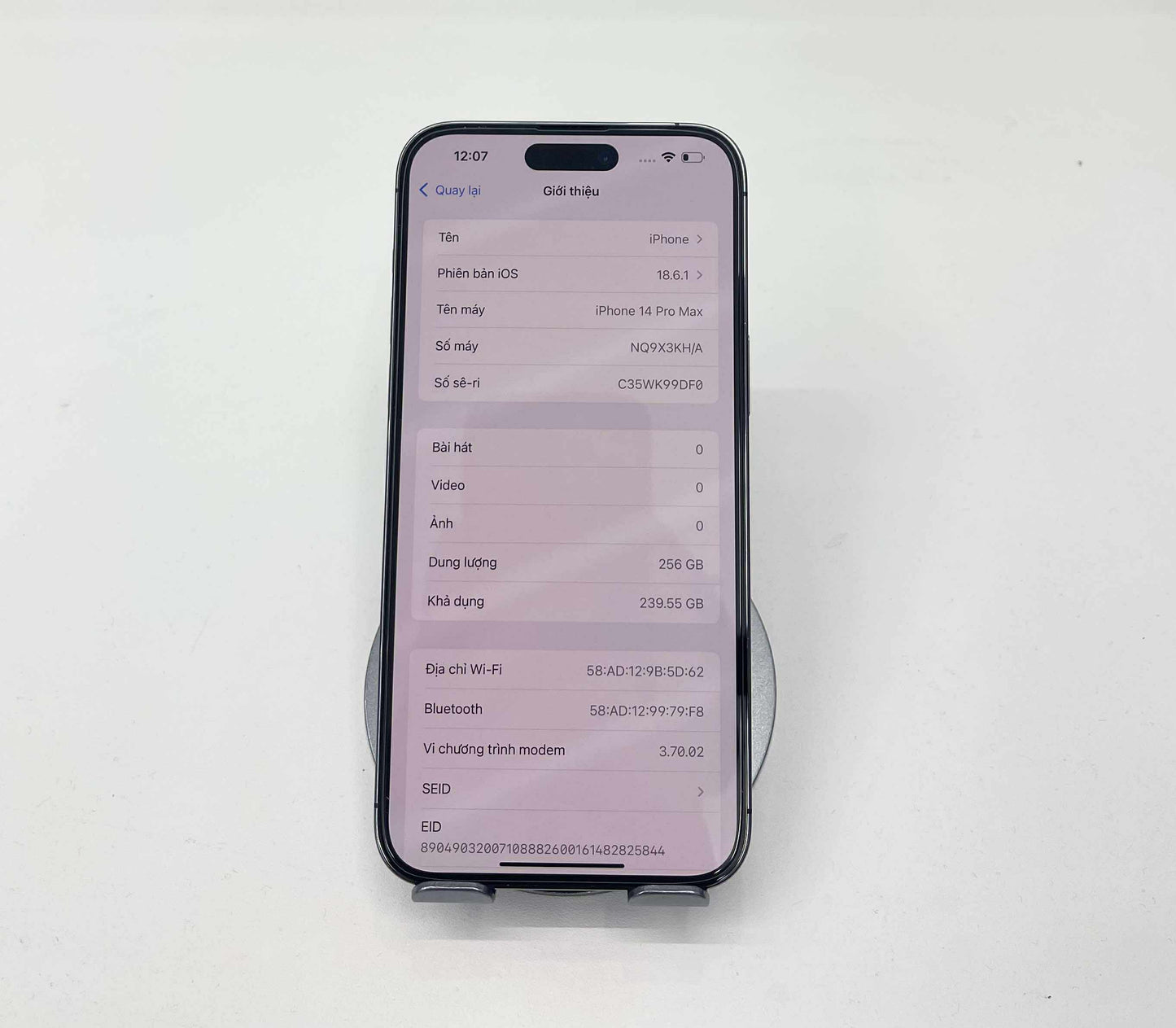 IPhone 14 ProMax 256GB Màu Tím - Pin 90% - 19829 A-