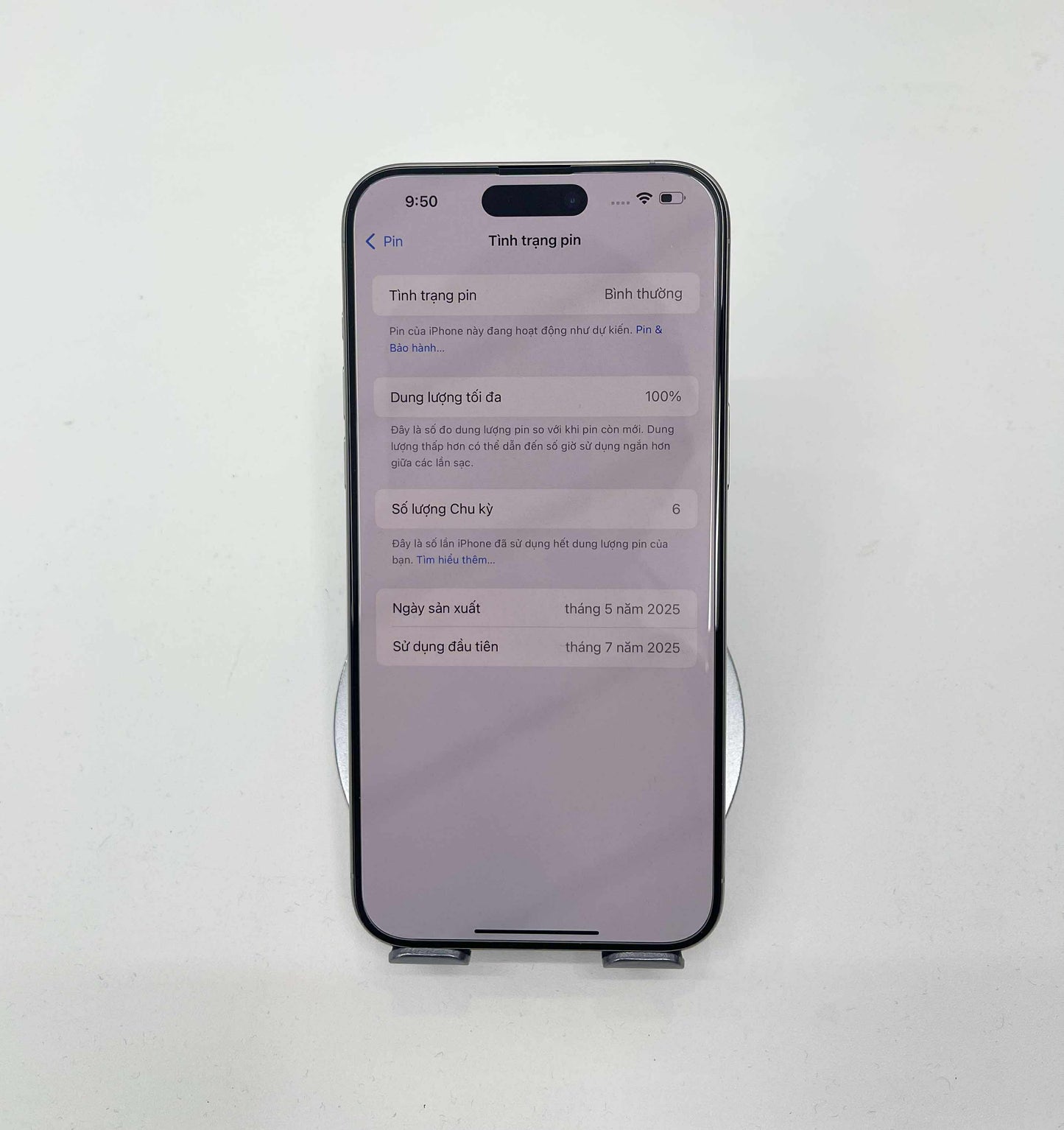 IPhone 15 Promax 256gb Màu trắng Refo- Pin 100% sạc 5 lần - 78271