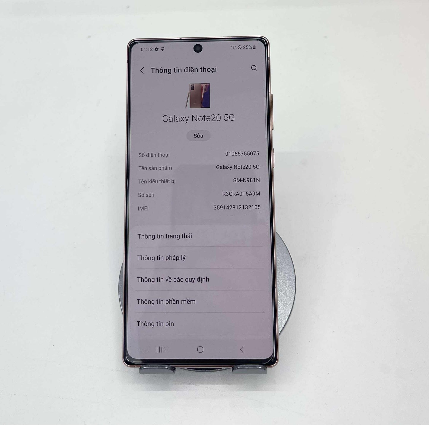 SamSung Note 20 256gb Màu Vàng Hồng - 32105 - TEKU