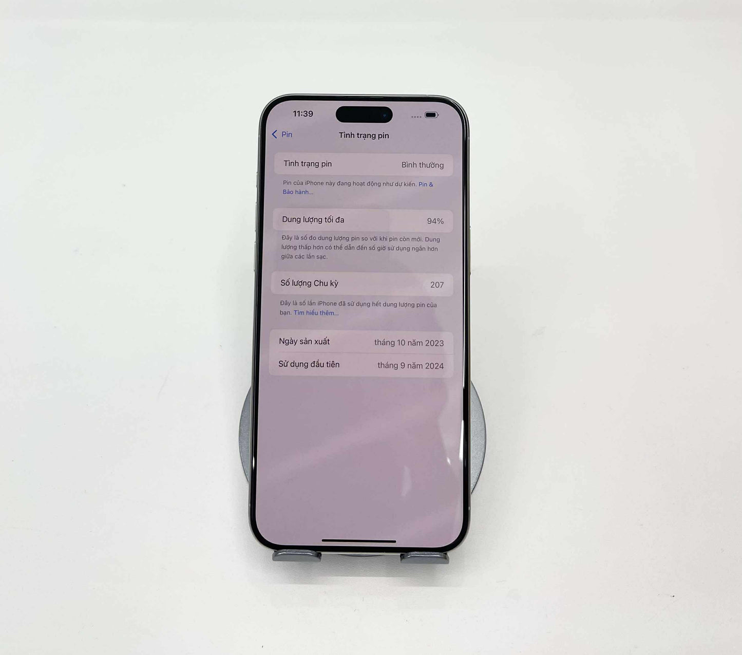 IPhone 15 Promax 512gb Màu Trắng - Pin 94% - 83400 *