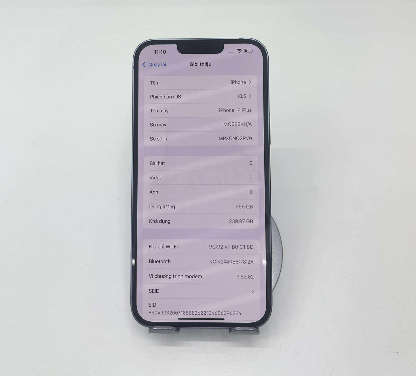 iPhone 14 Plus 256GB Màu Blue - Pin 84% - 66061 - TEKU