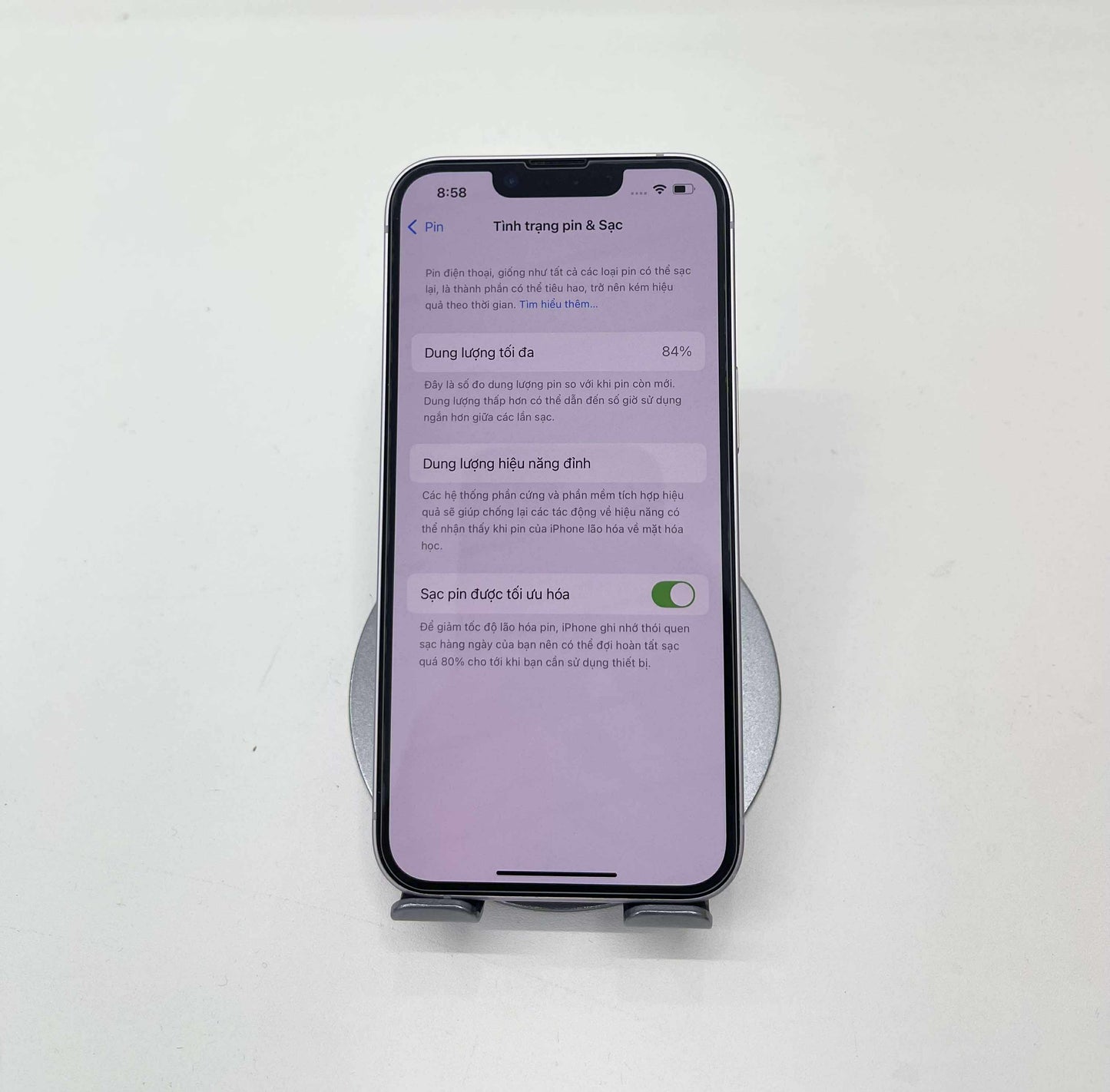 IPhone 14 bản 512GB Màu tím - Pin 84% - A- - 32965*
