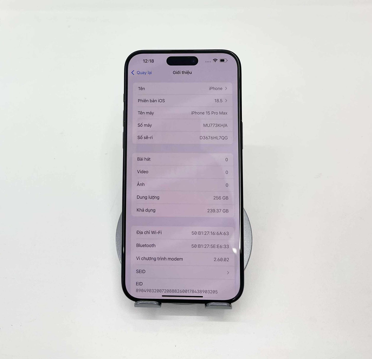 IPhone 15 Promax 256gb Màu Đen - Pin 86% - 94847 - TEKU