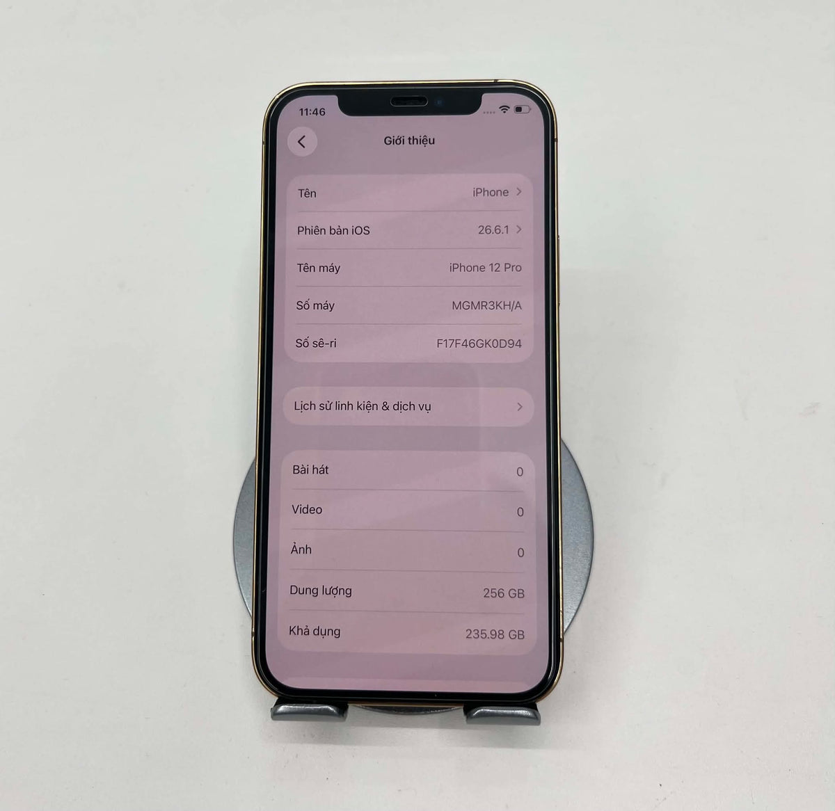 IPhone 12 Pro 256gb Màu vàng - Pin thay mới 100% - 85376 Teku