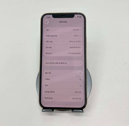 IPhone 12 Pro 256gb Màu vàng - Pin thay mới 100% - 85376 Teku