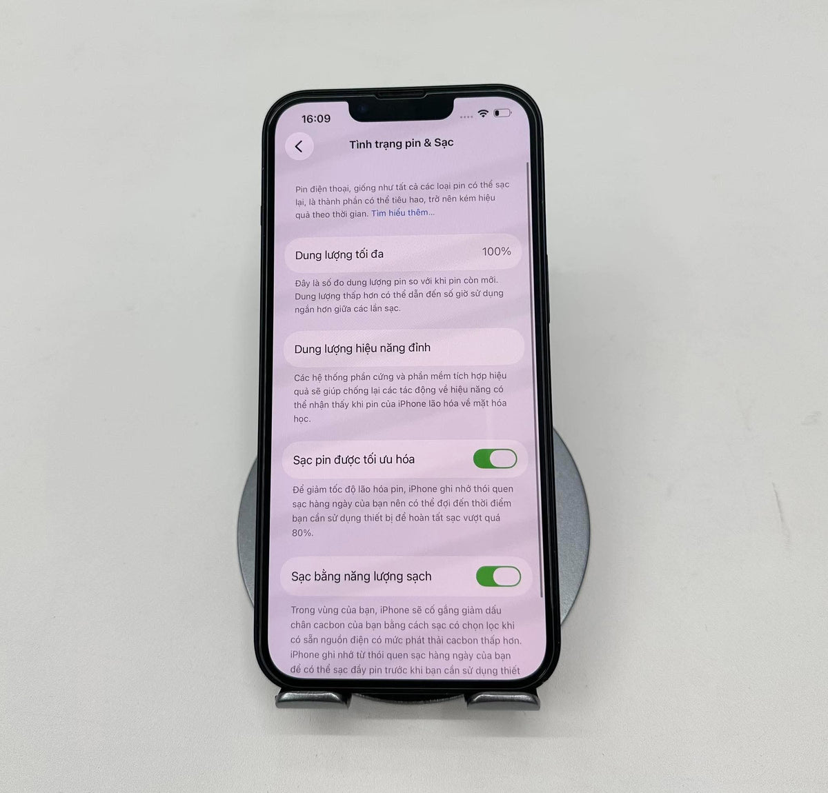 IPhone 13 bản 128gb Màu Đen - Thay Pin 100% - 86333 -a -* Busan