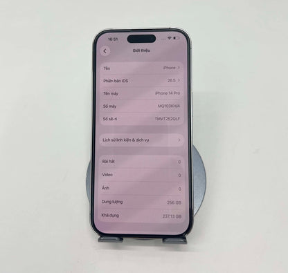 14 PRO 256 màu Trắng - Pin thay 100% - 68895 - a-*