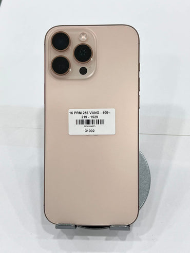 IPhone 16 ProMax 256GB Màu vàng - Pin 100% sạc 219 lần - 31002 TEKU