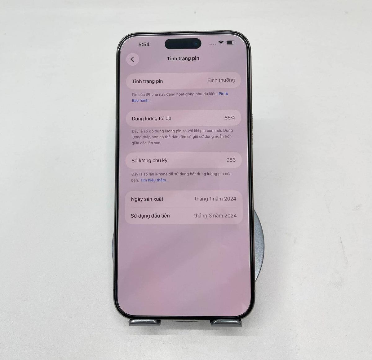 IPhone 15 ProMax 256GB Màu titan  - Pin 85% - 71020 - a-*