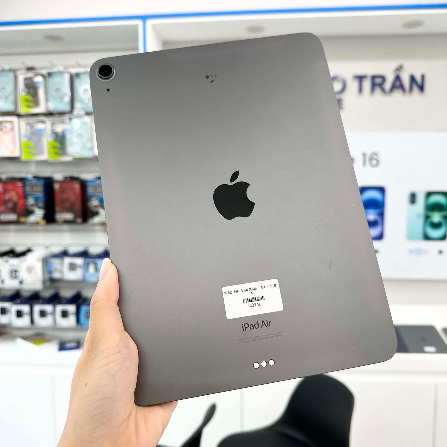 Ipad Air 5 64gb Màu Xám - Pin 84% - Q074L A-*