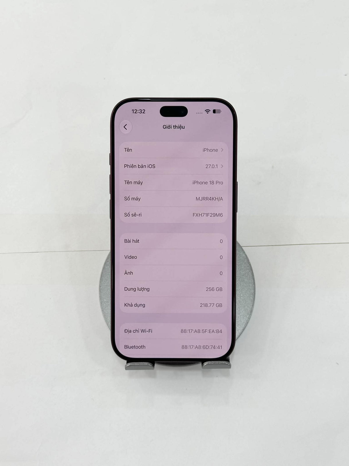 IPHONE 18 PRO 256 ĐỎ - Pin 100% sạc 26 lần - 53365 Teku