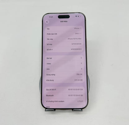 IPhone 16 ProMax 256GB Màu vàng - Pin 90% - 86305 - a-