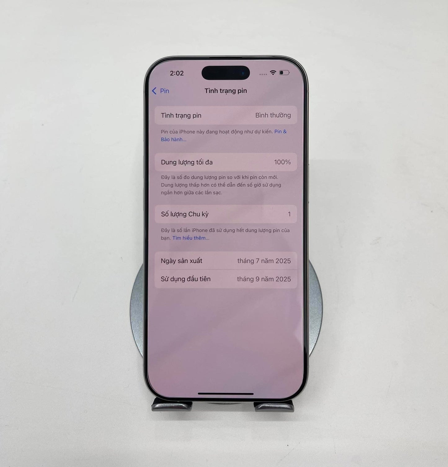 IPhone 16 Pro 256gb Màu trắng - Pin 100% sạc 1 lần - 07261