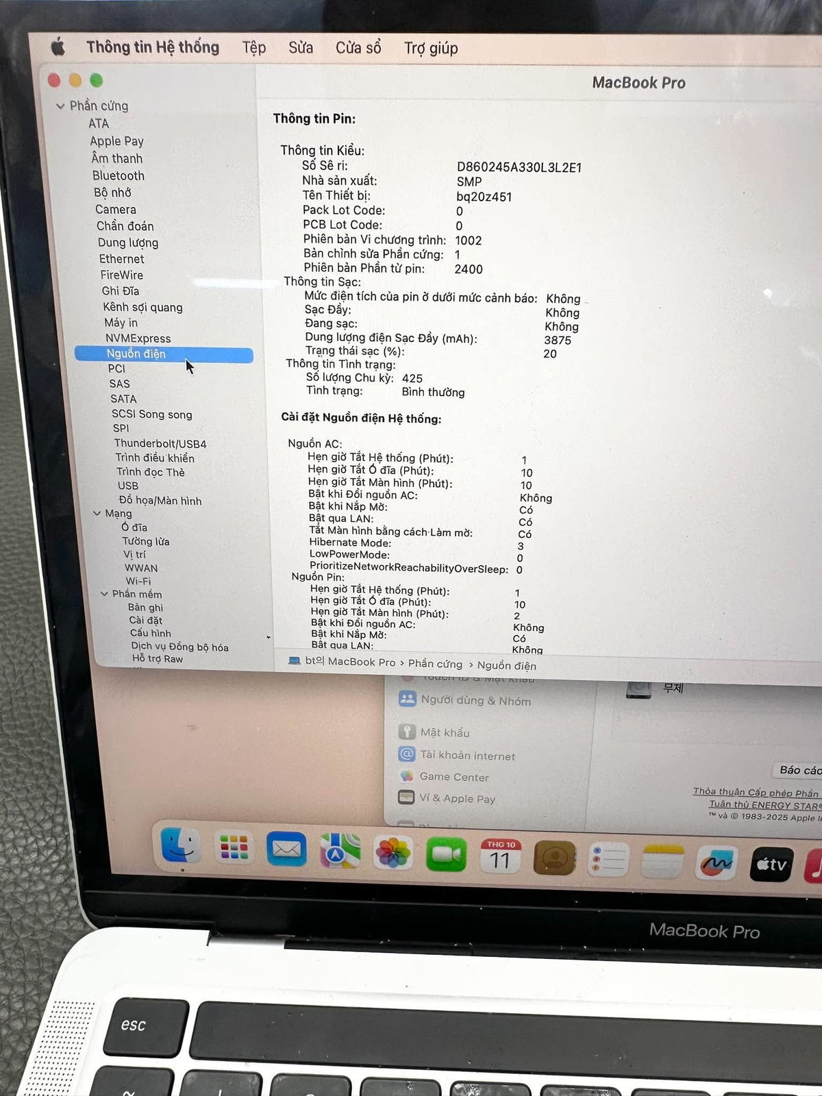 MacBook Pro 2020 8/256 màu bạc - 2p3y1 -a -