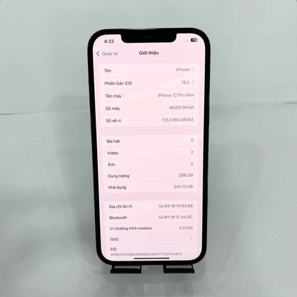 IPhone 12 Promax 256gb Màu Xanh blue - Pin 87% - 82222 - A-* Busan