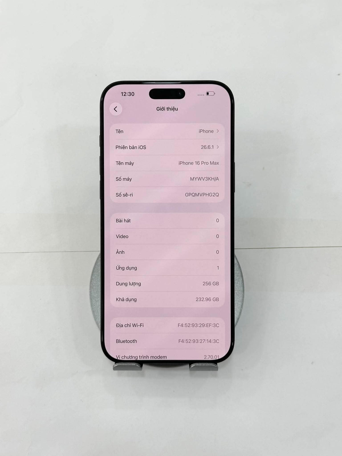 IPhone 16 ProMax 256GB Màu đen - Pin 94% - 68480 - a- Teku