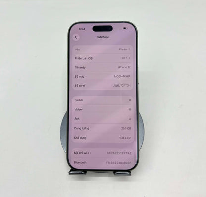 IPhone 17 bản 256GB Màu Xanh Lá - Pin 100% - 65448