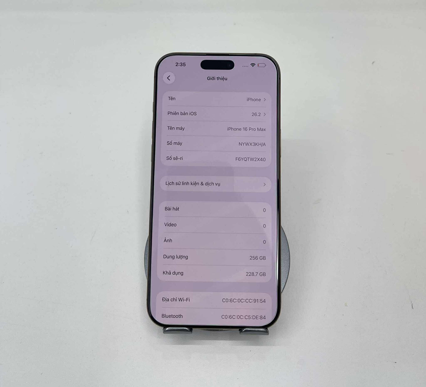 IPhone 16 Promax 256GB màu Vàng refo - Pin 100 sạc 1l - 96554 *