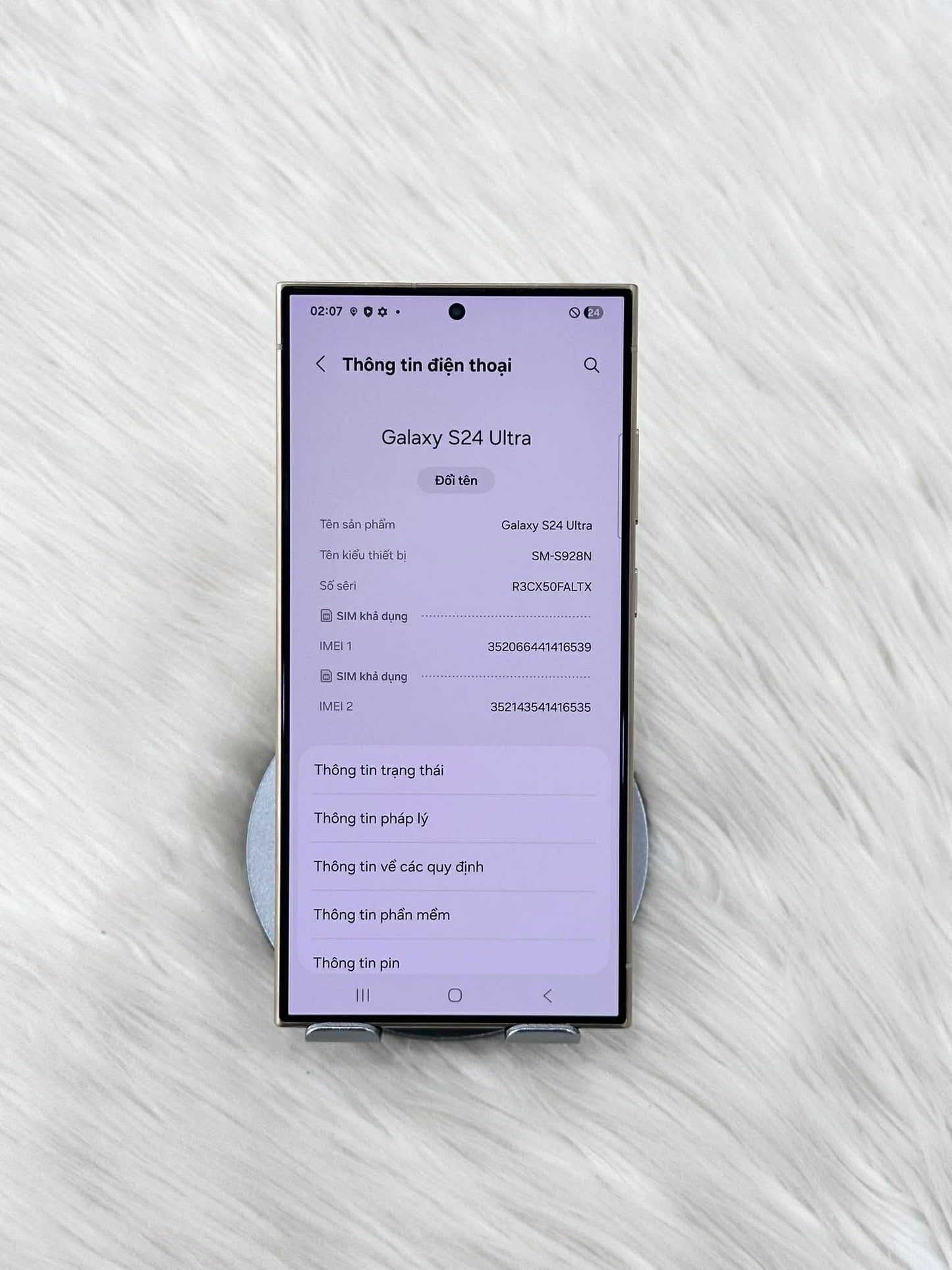 SamSung S24 Ultra 256gb Màu Vàng - Thay Pin - 16539 A-