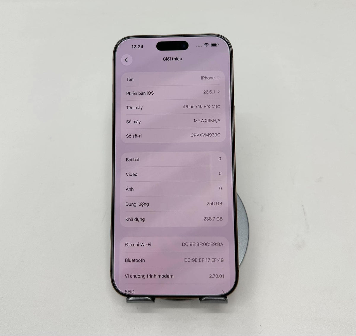 IPhone 16 ProMax 256GB Màu vàng - Pin 90% - 25514 - a-